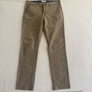 Flag & Anthem Khaki Chino Pants Mens 34x34 Slim Straight Tan Casual